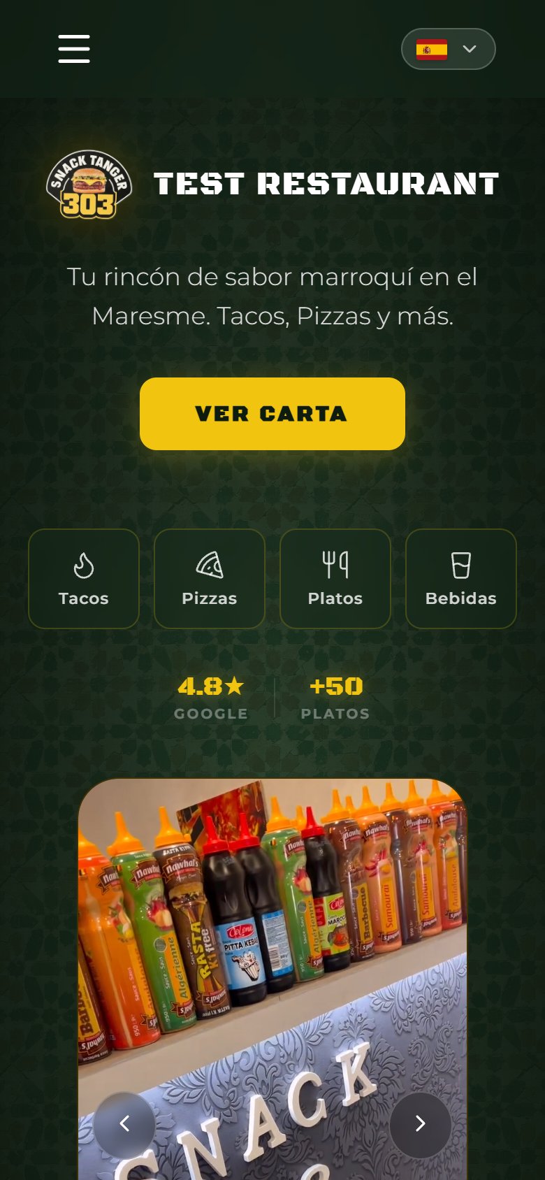 Snack Tanger 303: versión móvil